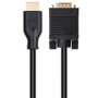 Nanocable Conversor VGA Macho a HDMI Macho 1.8m Negro